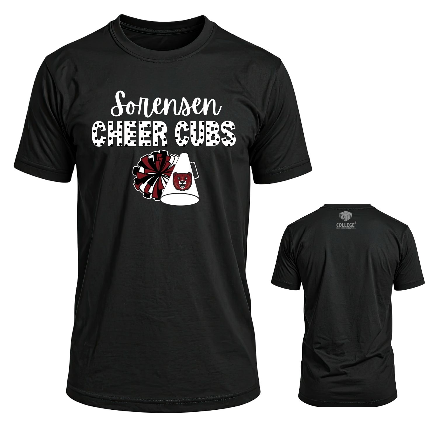 Sorensen Cheer Cubs polka dot custom shirt DTFgalore