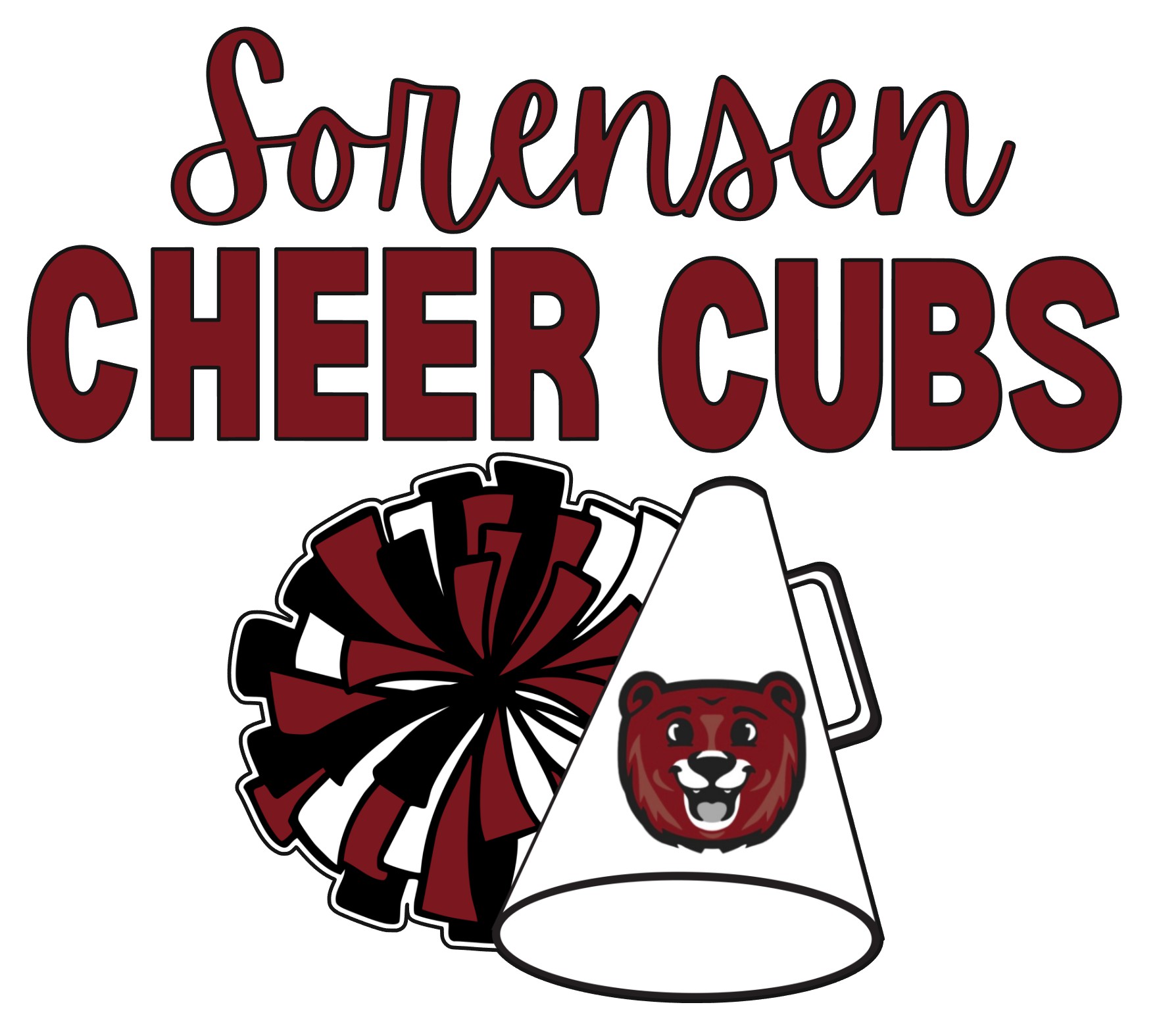 Sorensen Cubs cheer UV-DTF sticker DTFgalore